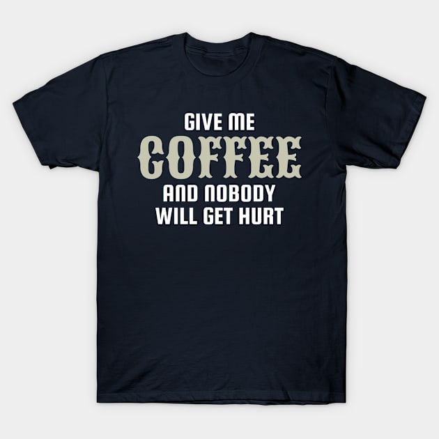 coffee cafe espresso cappuccino T-Shirt by Supertrooper